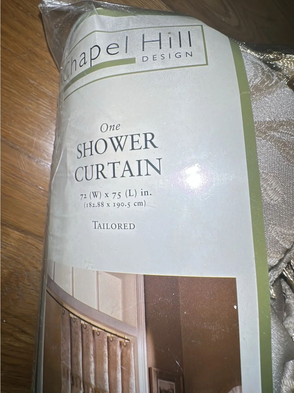 Brand New Tailored Shower Curtain Allegro Elegant Gold Tassles